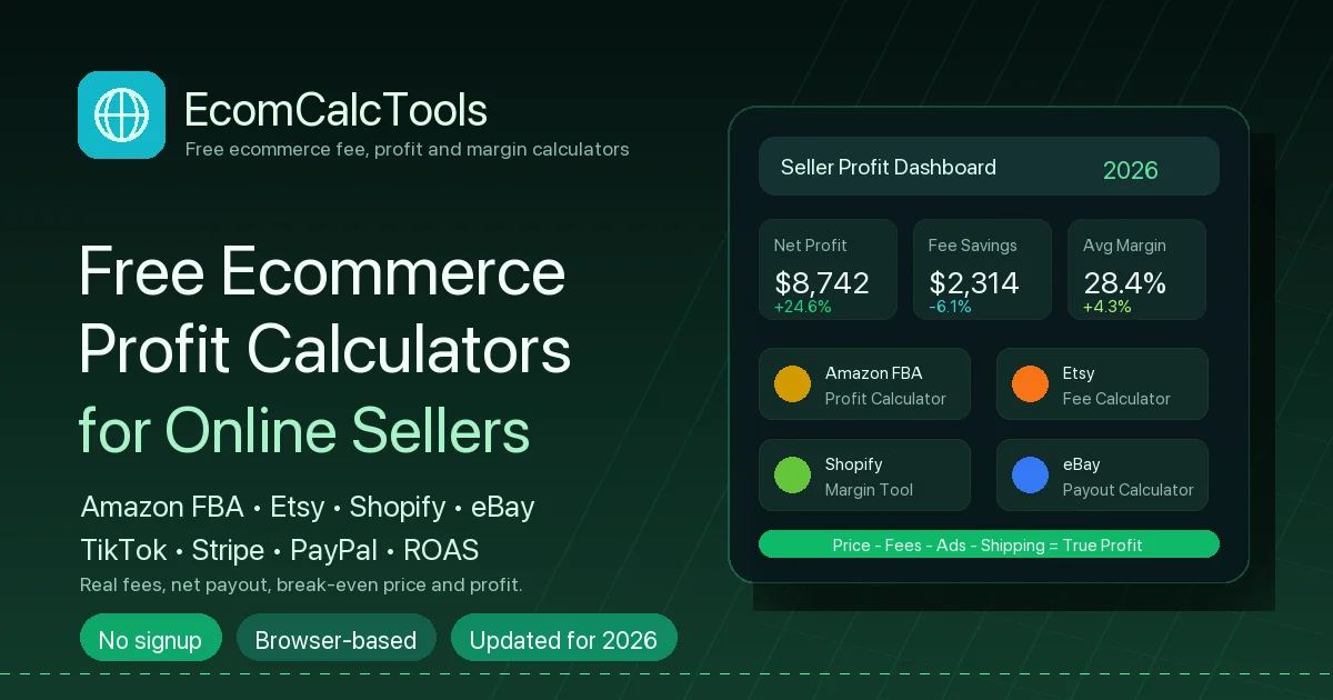 Ecom Calc Tools screenshot
