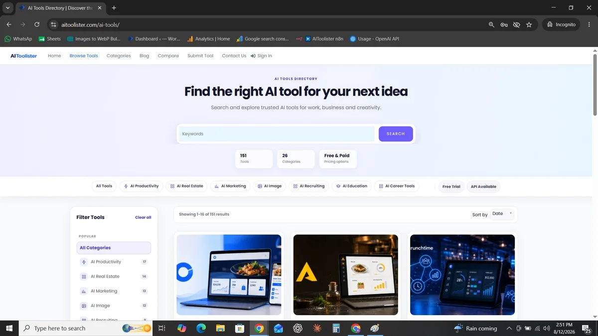 AIToolister screenshot 2