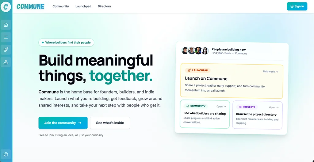 Commune screenshot