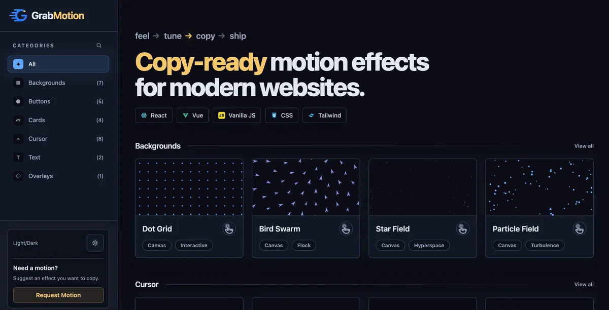 GrabMotion screenshot 2