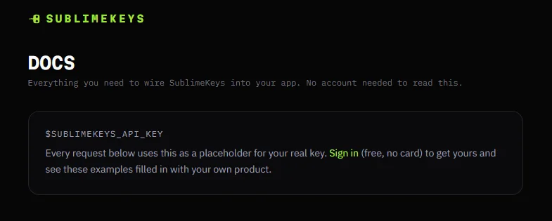 SublimeKeys screenshot 3