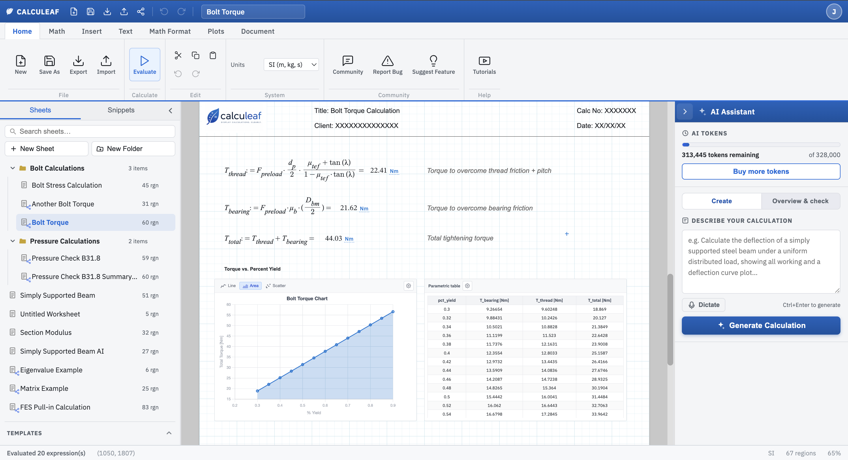 Calculeaf screenshot 2