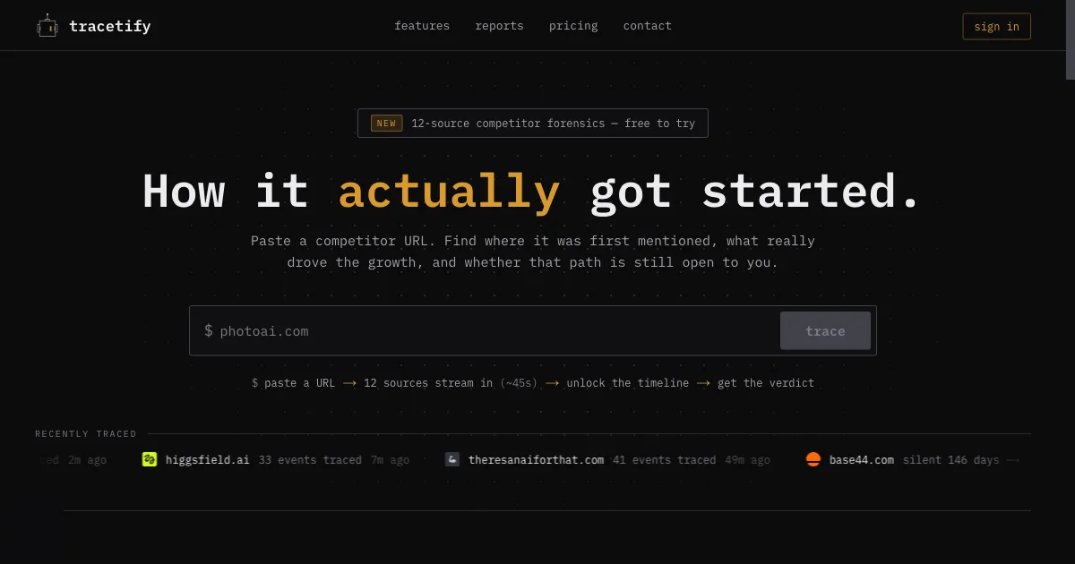 Tracetify screenshot 2