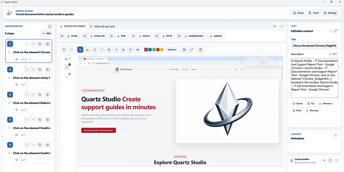Quartz Studio screenshot 3