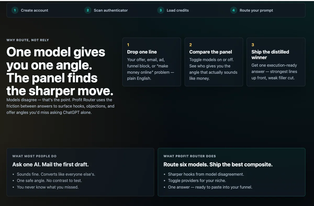Profit Router screenshot 2