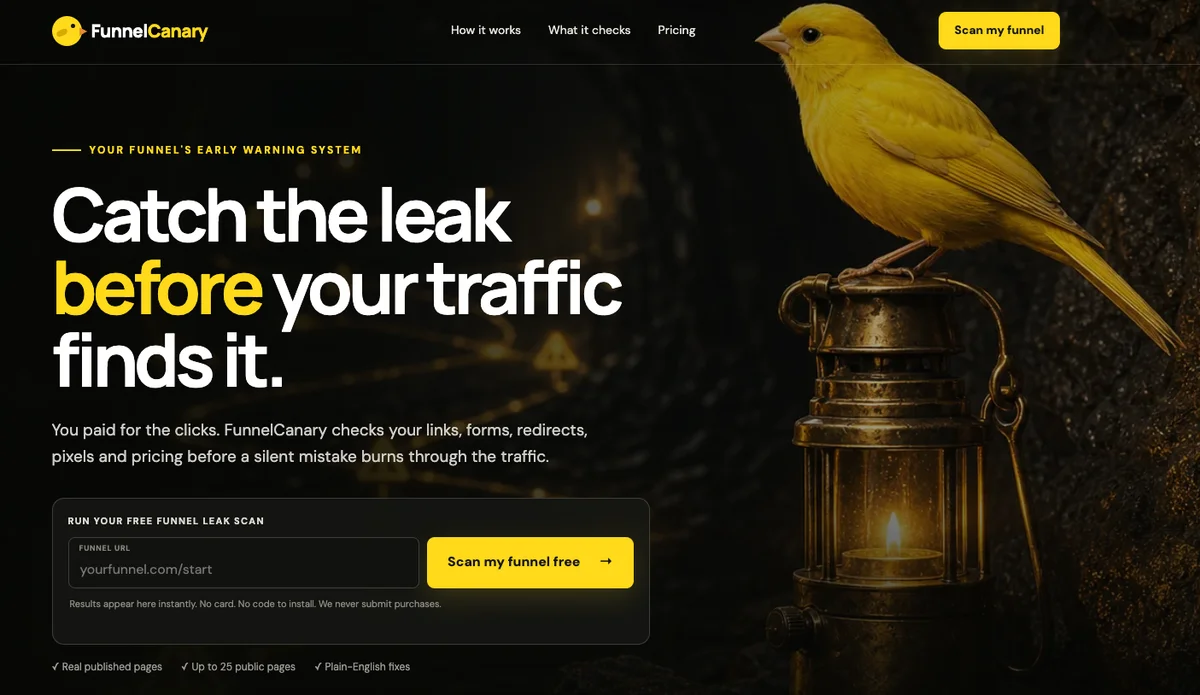 FunnelCanary preview