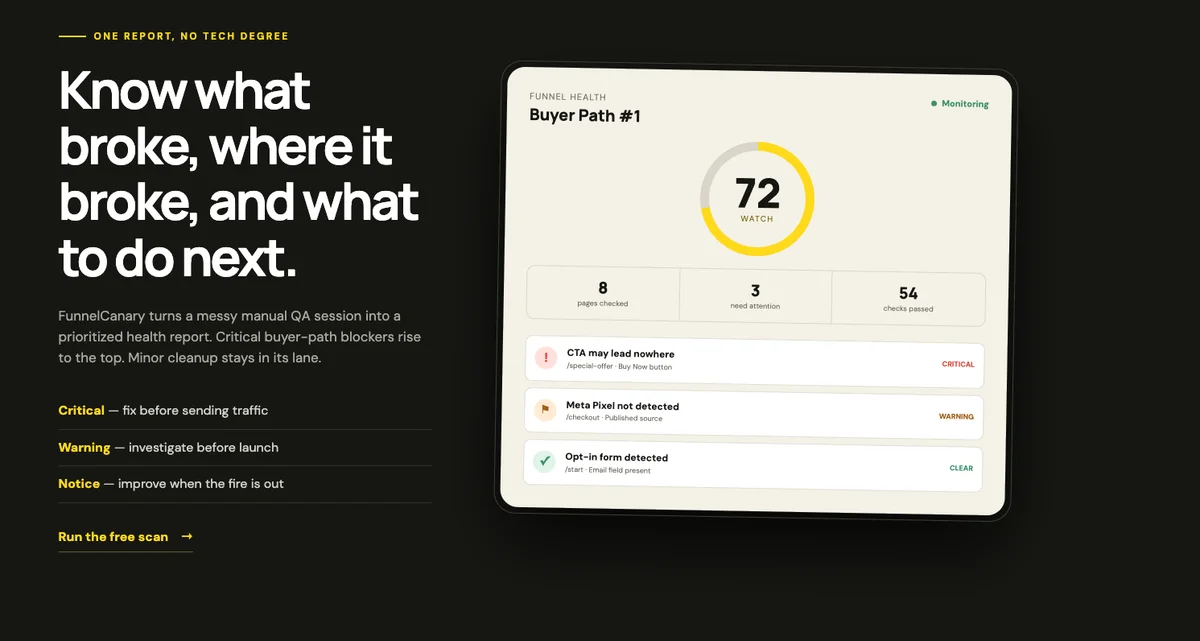 FunnelCanary screenshot 3