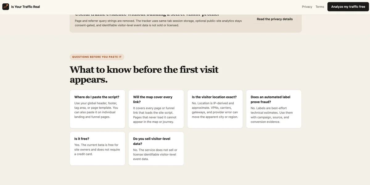 Is Your Traffic Real screenshot 5