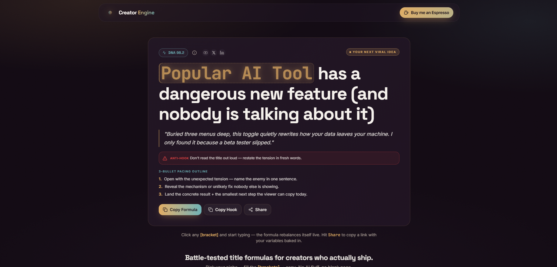 Creator Engine screenshot 3
