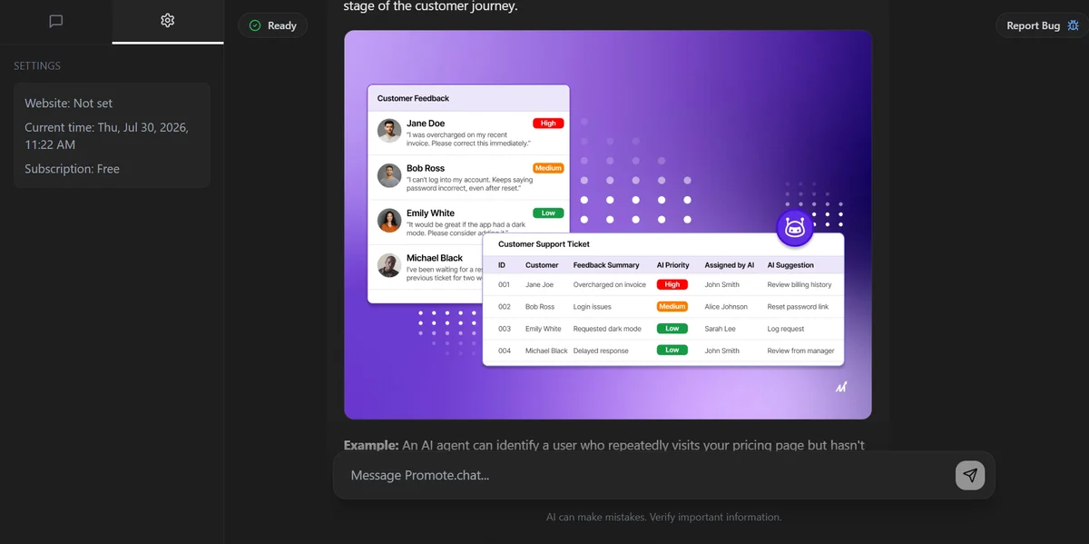 Promote.chat screenshot 2