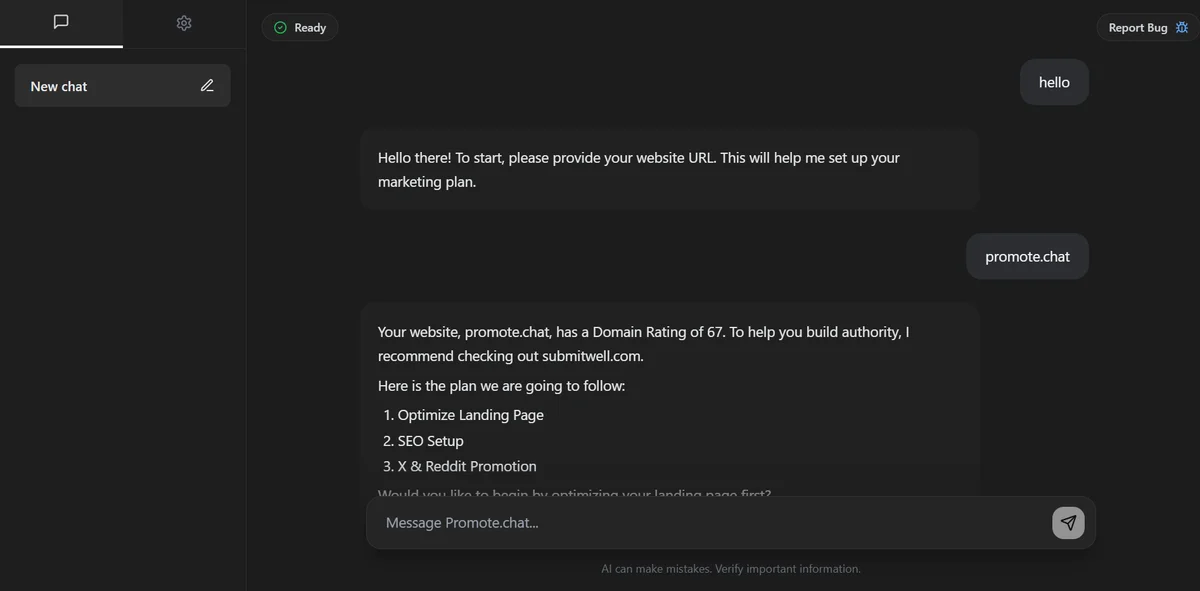 Promote.chat screenshot 3