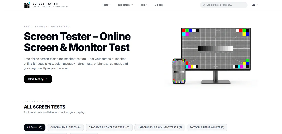 Screen Tester screenshot